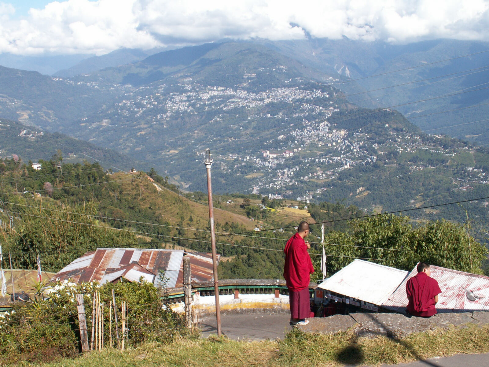 The view from Rumtek Monastery in Sikkim