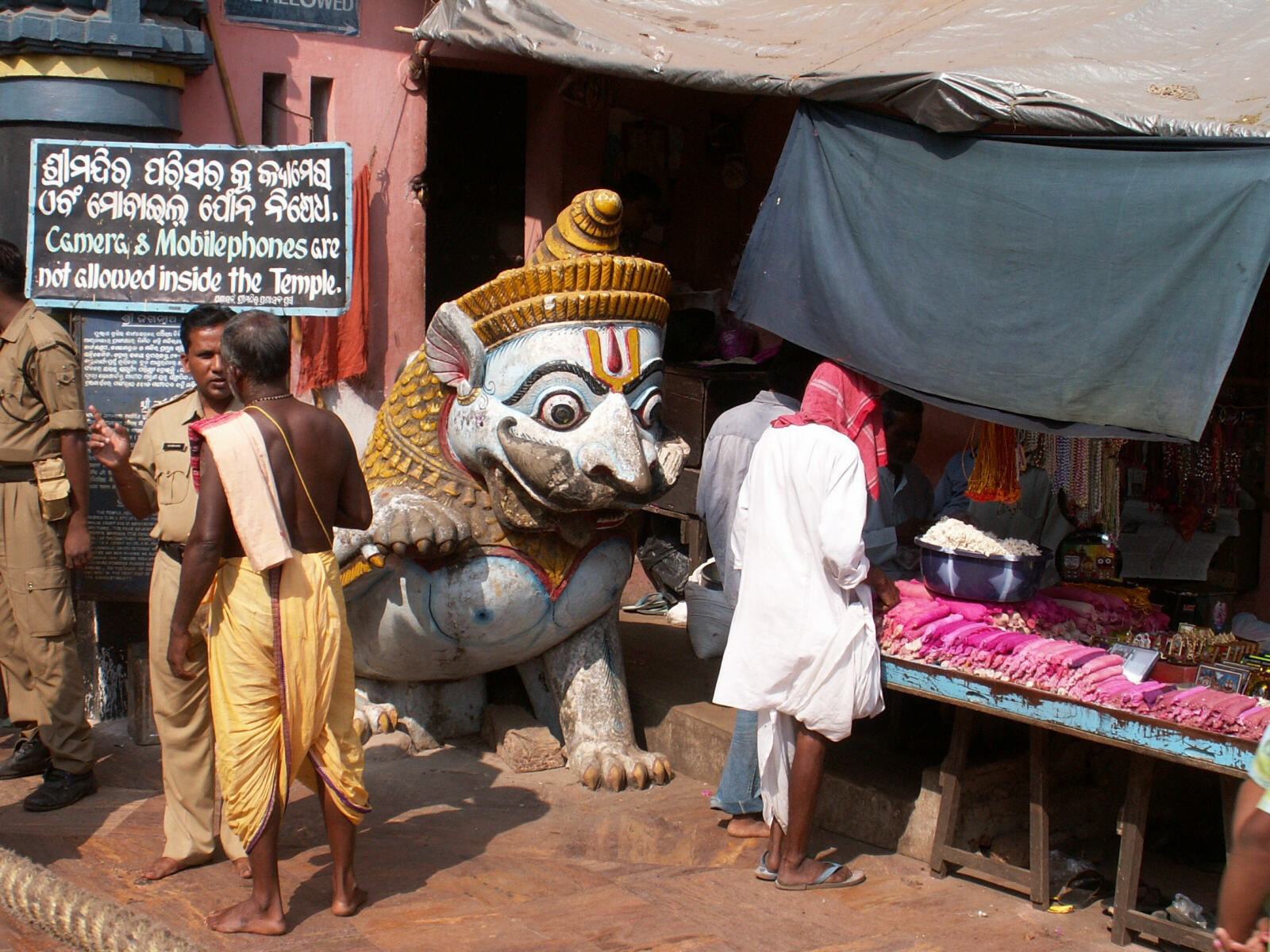 Guardian at the Juggernath Temple in Puri, India