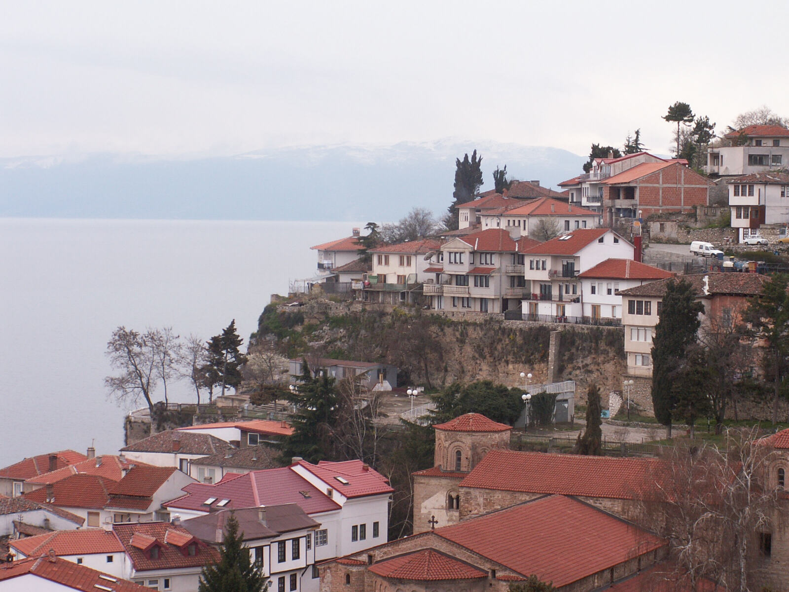 View from Villa Rustika hotel in Ohrid, Macedonia