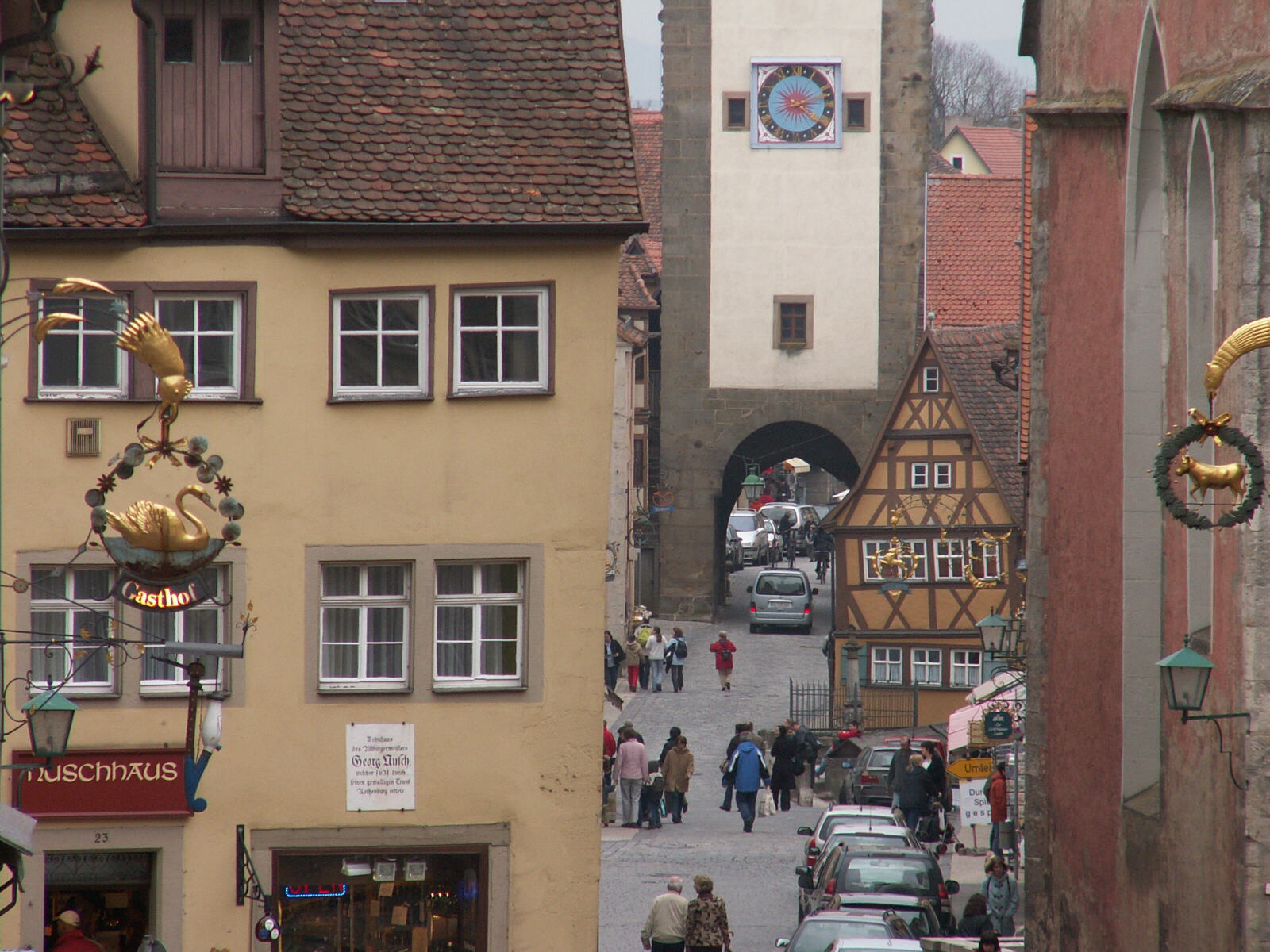 In the picturesque town of Rothenburg ab Tauber, Germany