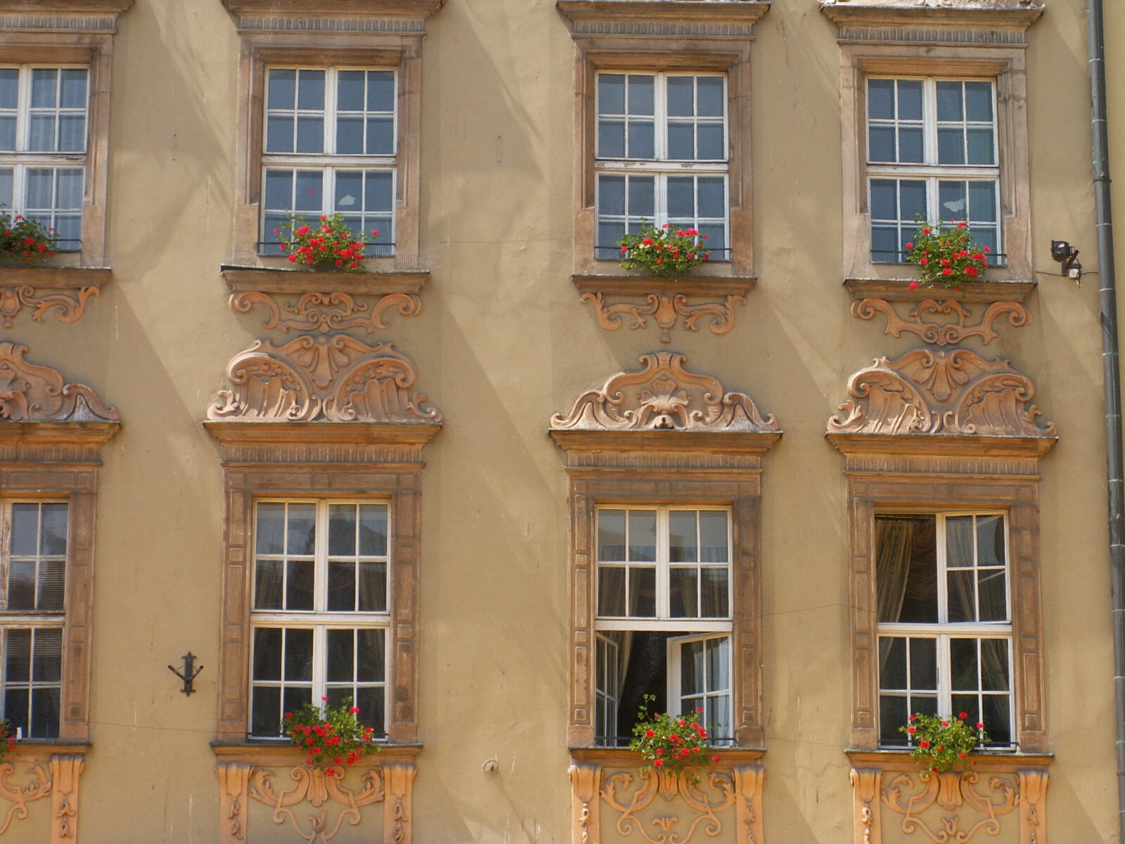 The facade of the Dwor Polski restaurant in the main square in Wroclaw, Poland