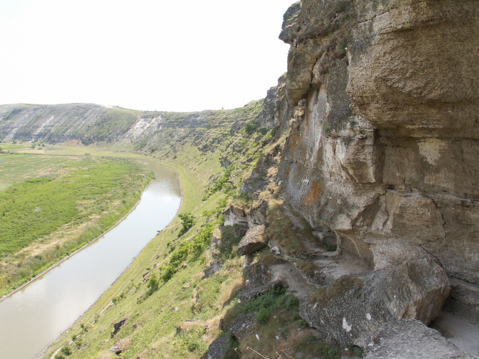 View of the valley from a monastery at Orheiul Vechi, Moldova