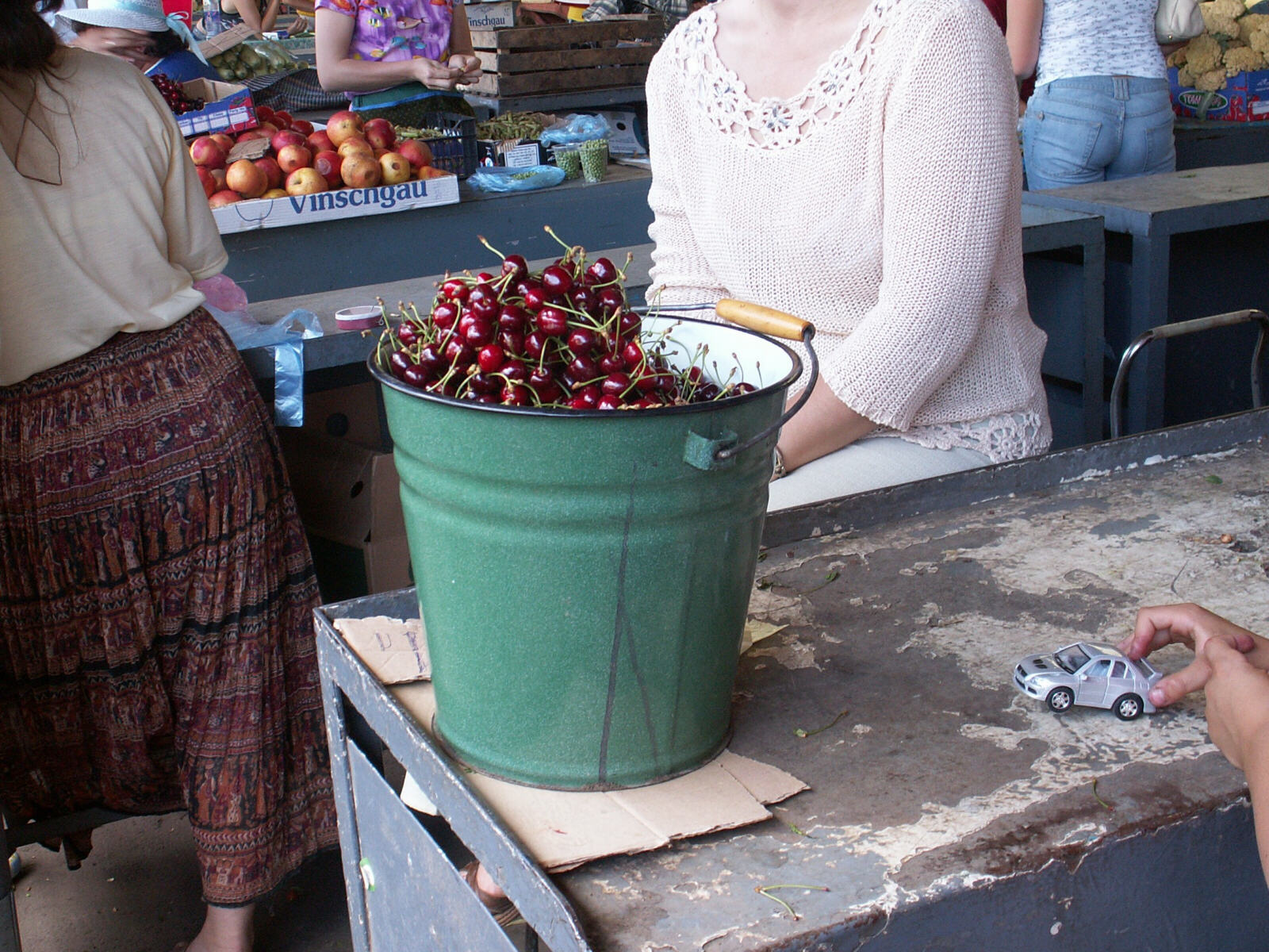 In the central market in Chisinau, Moldova