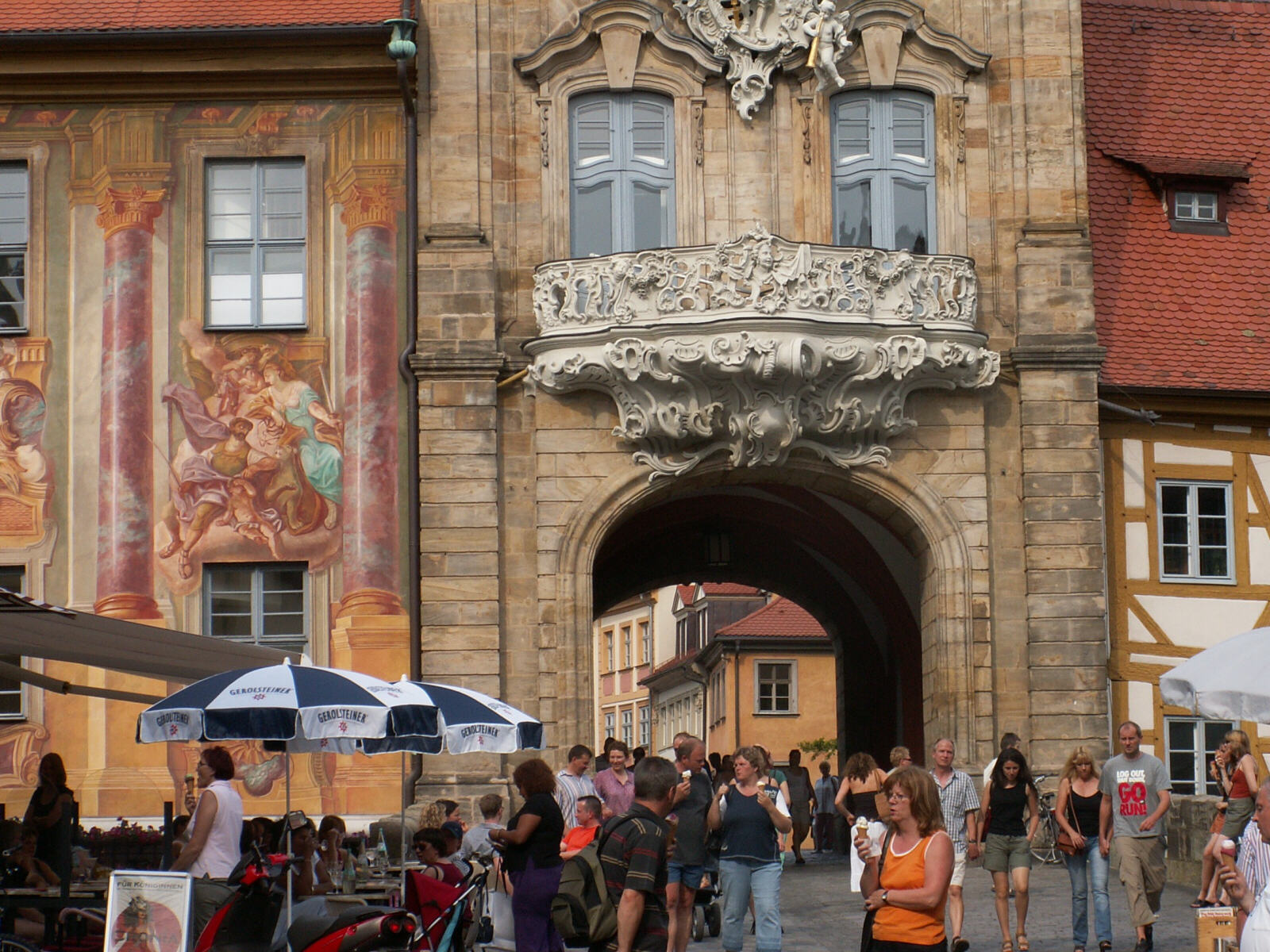 The old town hall in Bamburg on the Burgstrasse in Germany