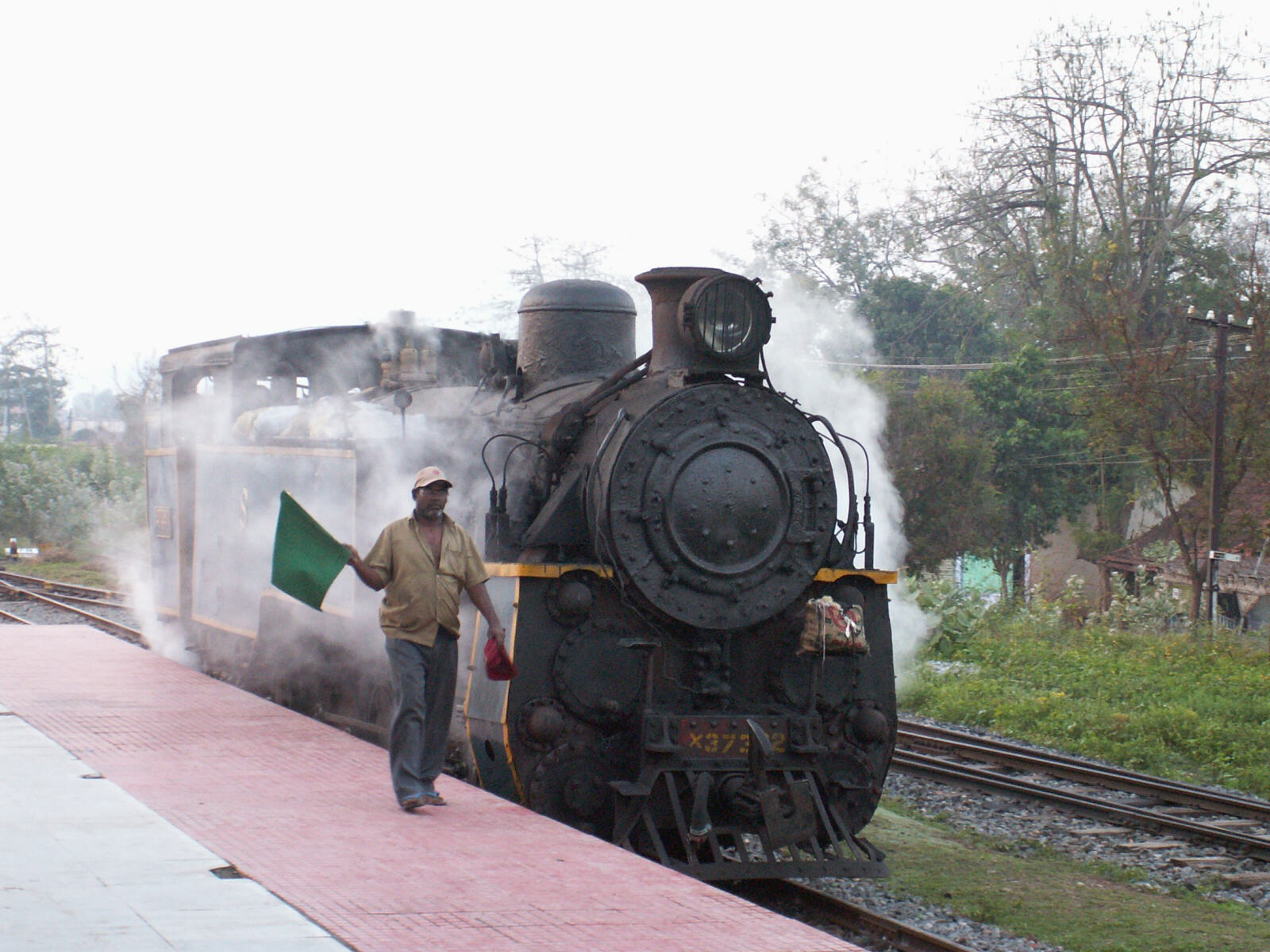 Steam engine for the Blue Train from Mettapulayam to Ooty, India