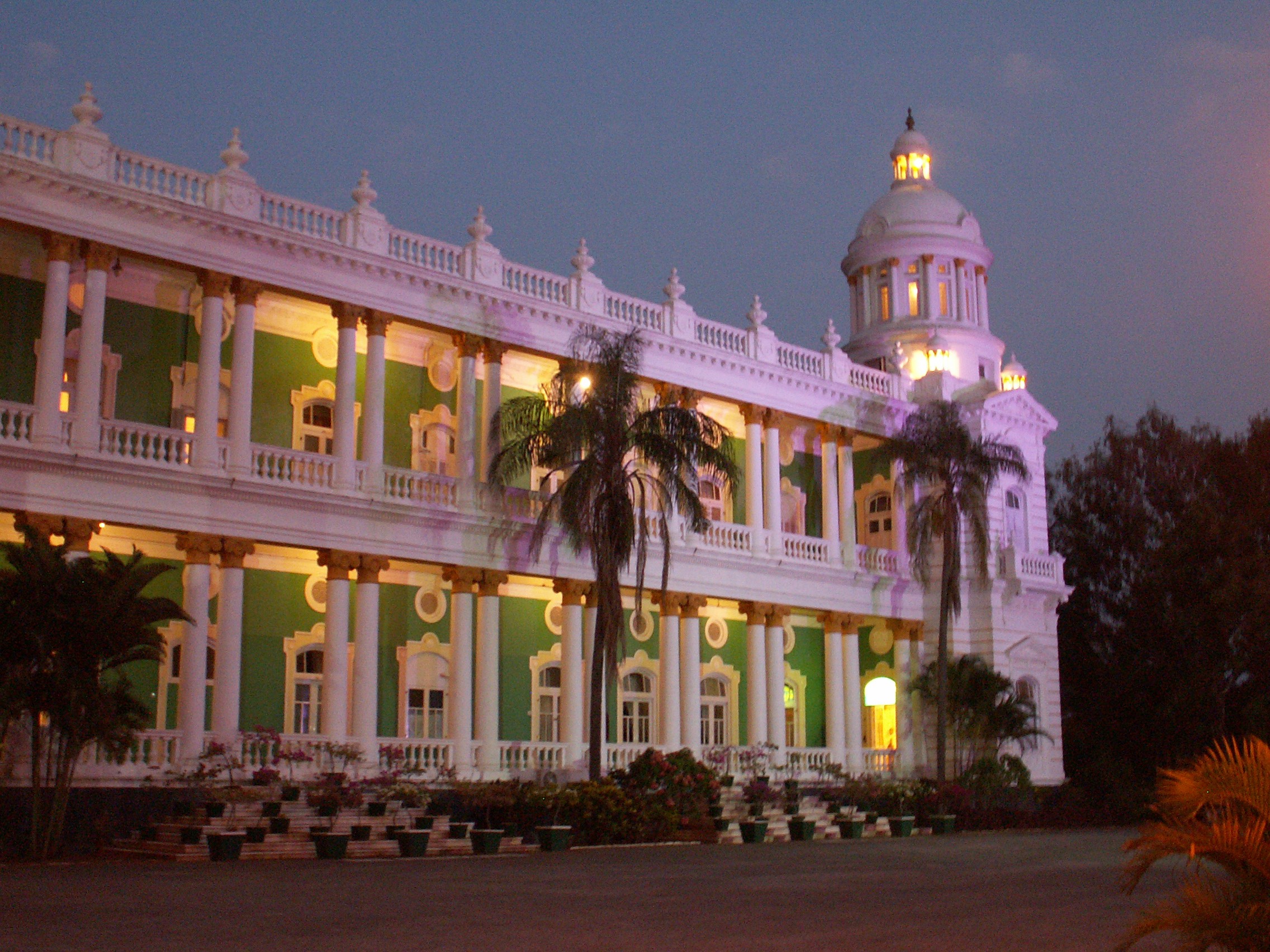 The luxurious Lalitha Mahal hotel in Mysore, India