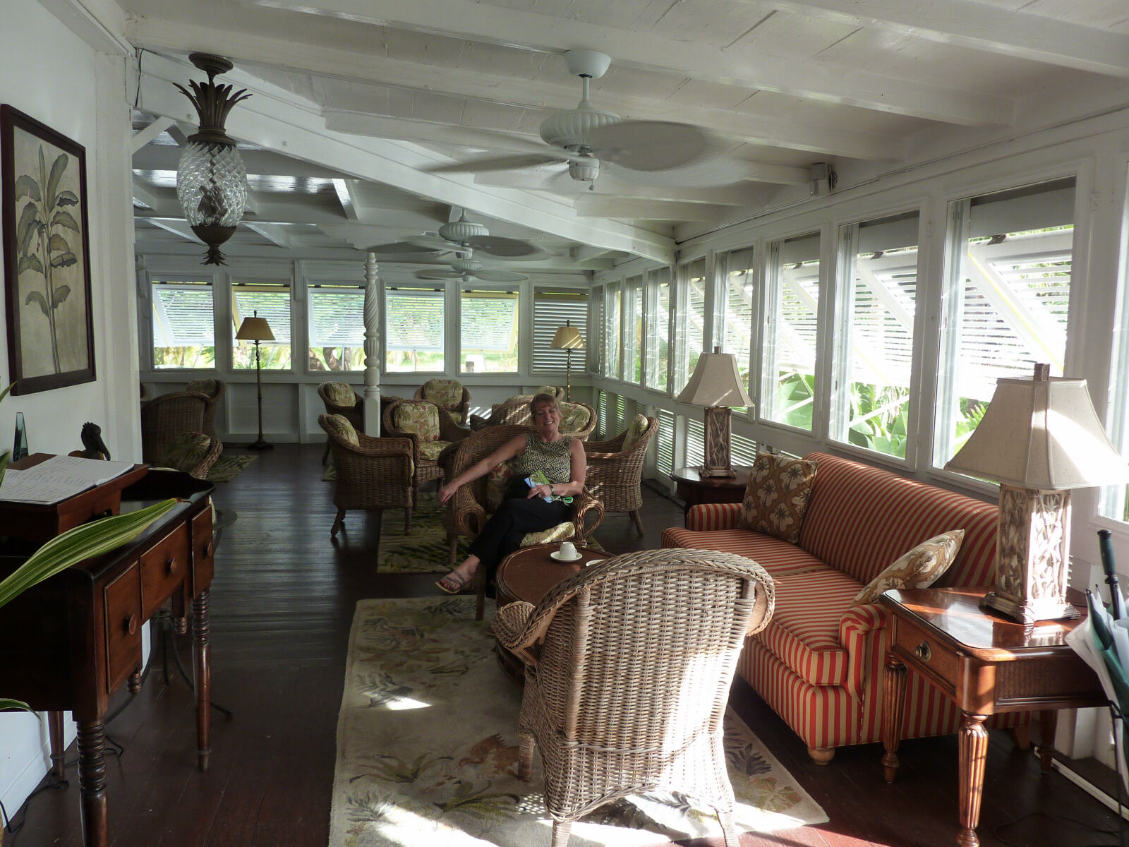 Nisbet plantation house on Nevis, Caribbean