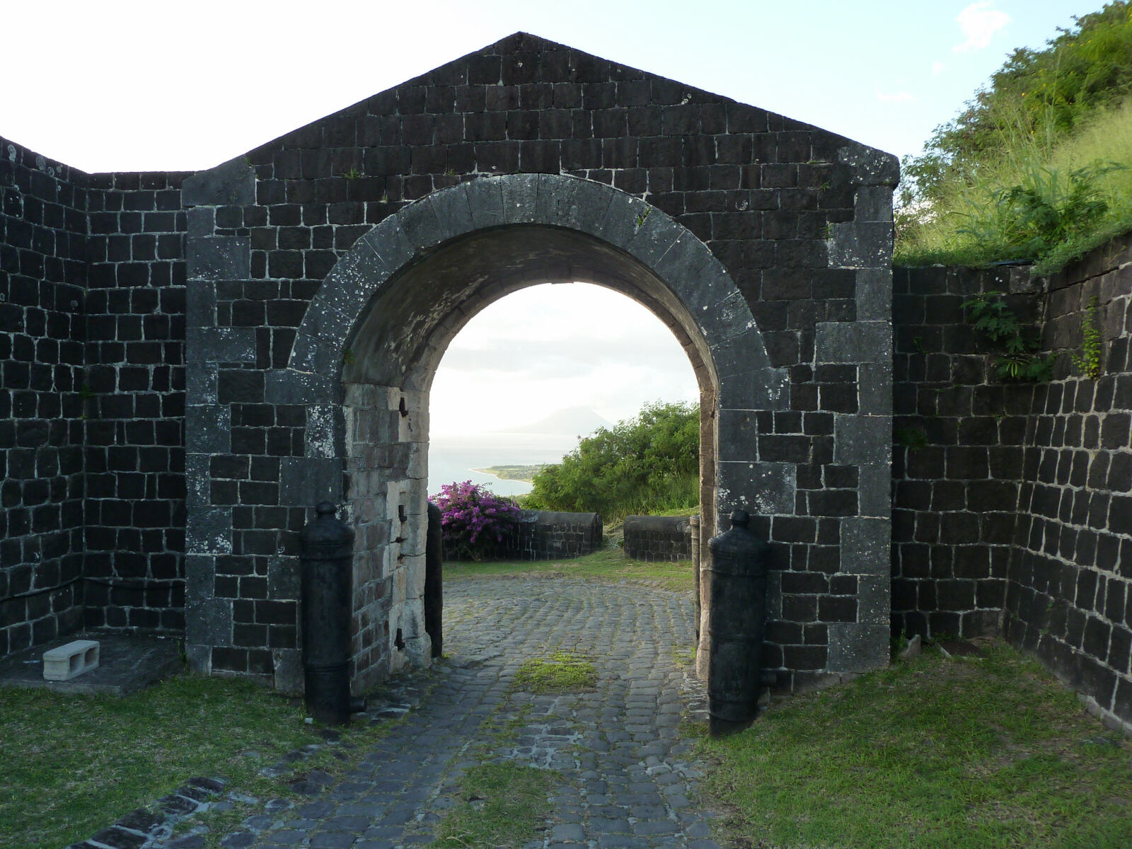 Brimstone Hill fort on St Kitts island, Caribbean