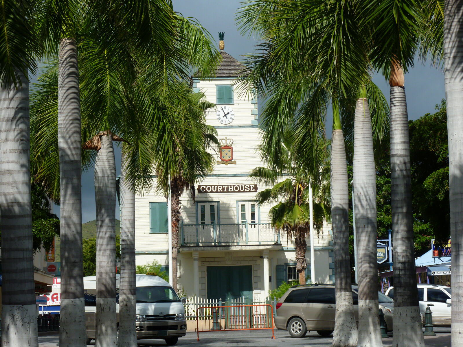 The old Court House in Philipsburg, St Maarten, Caribbean