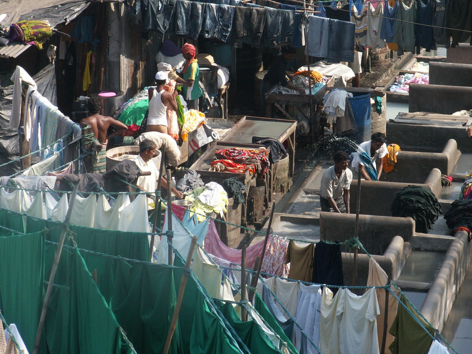 The washing ghats in Bombay / Mumbai