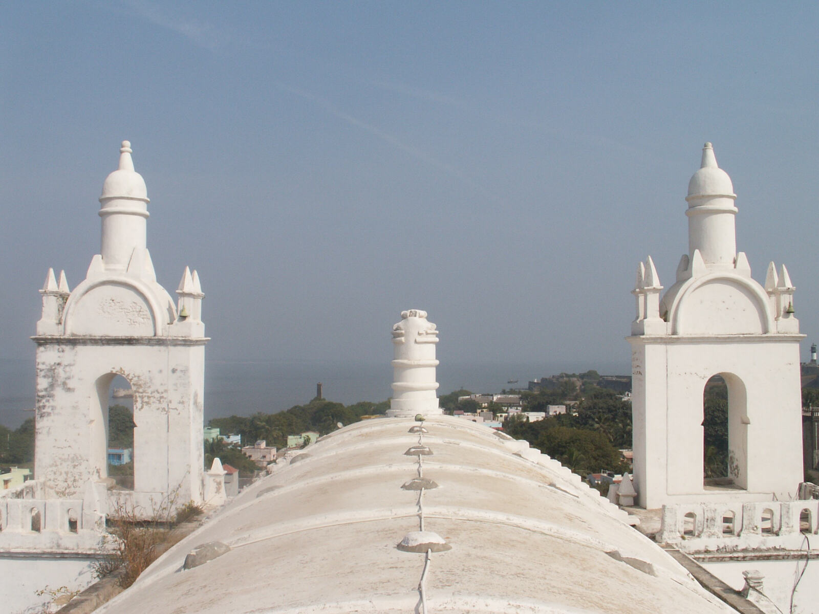 On the roof of St Thomas church in Diu, India
