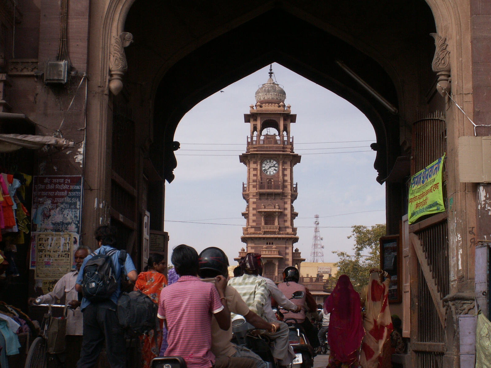 The clock tower in Sardar market, Jodhpur, Rajasthan