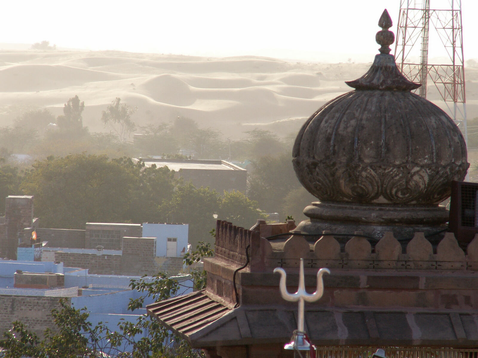 Sachiya Mata Jain temple and sand dunes in Osiyan, Rajasthan