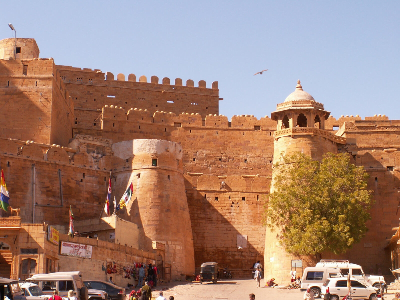 Gateways into the fort in Jaisalmer, Rajasthan