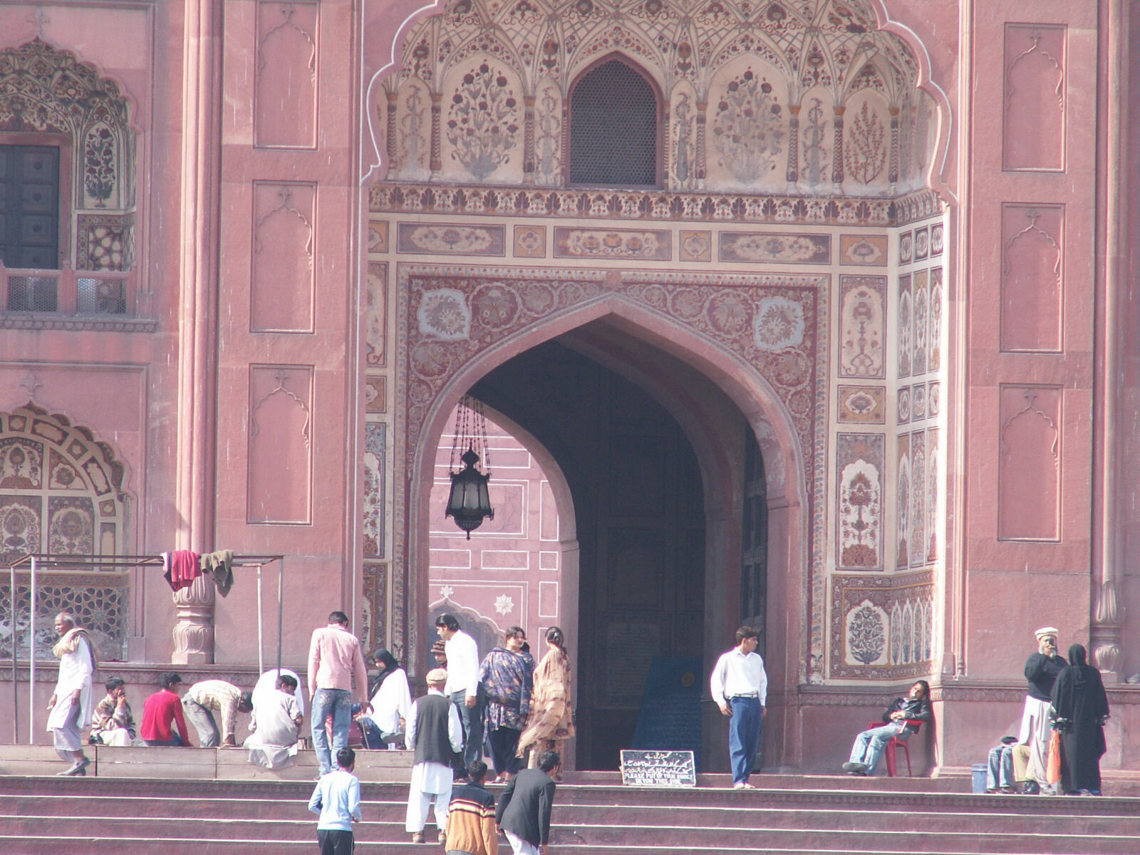 Gate of the Badshahi Mosque in Lahore, Pakistan