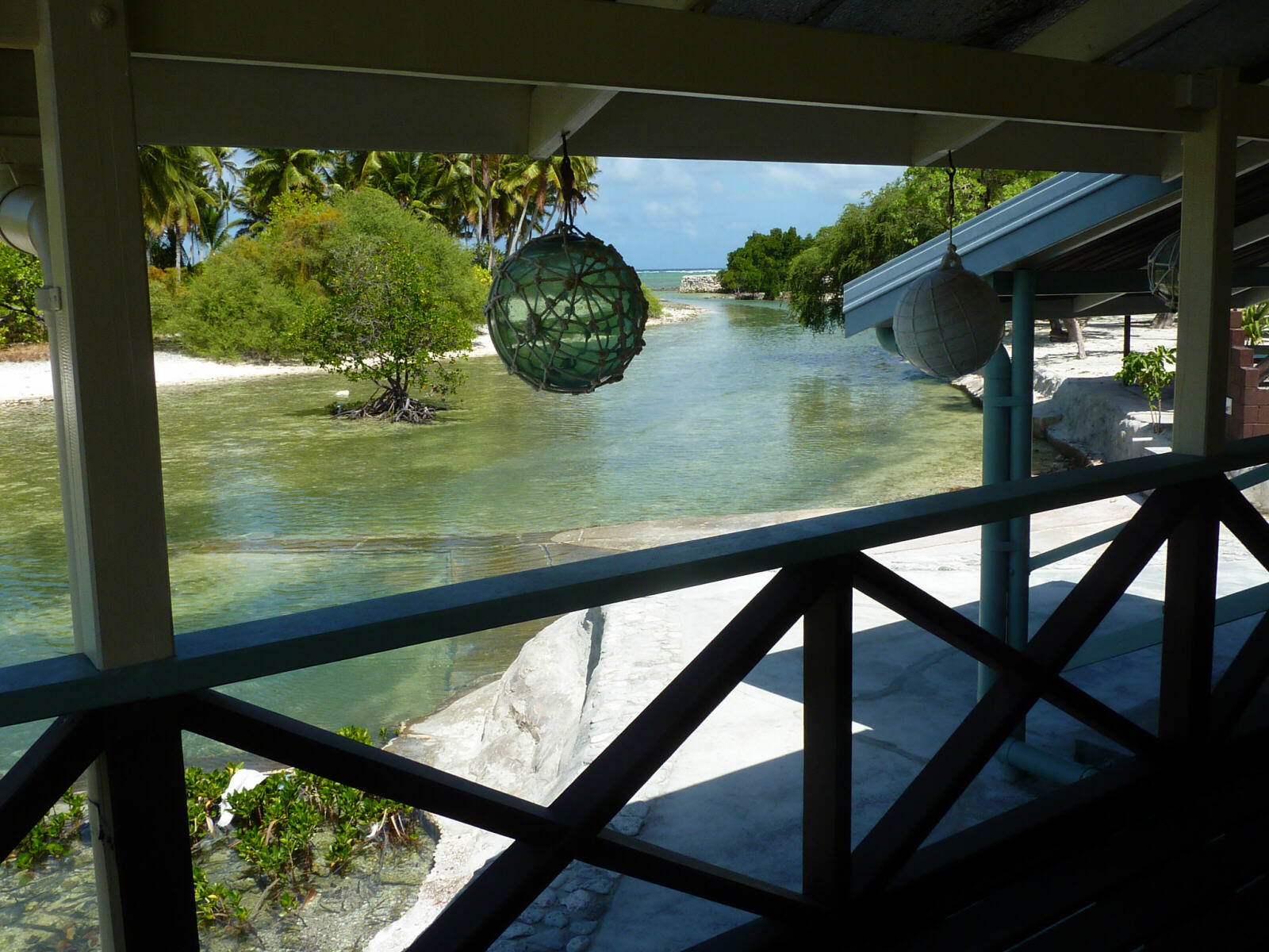 The creek from Buota Lodge on Tarawa atoll, Kiribati