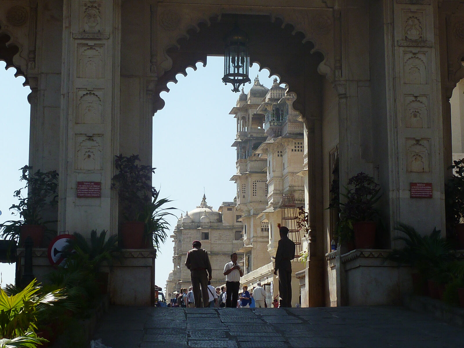 Gateway to the City Palace in Udaipur, Rajasthan