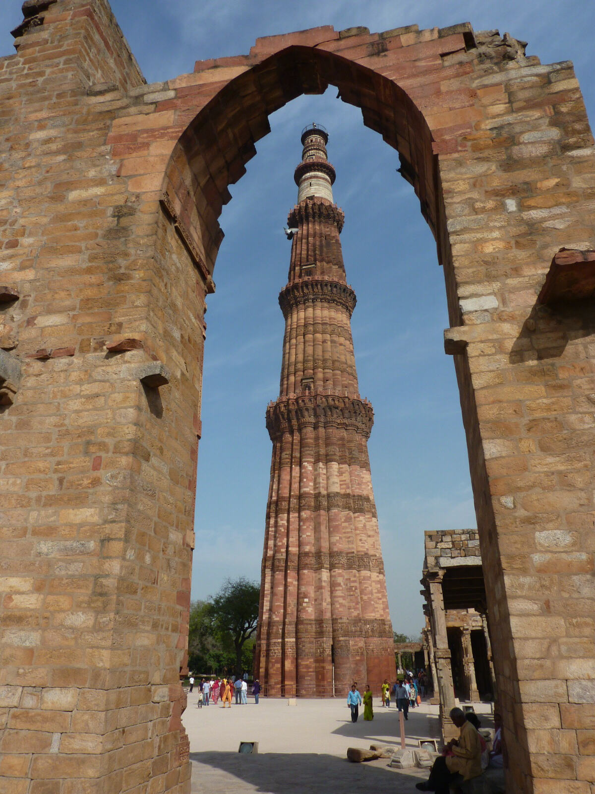 Qutb Minar victory pillar in Delhi, India