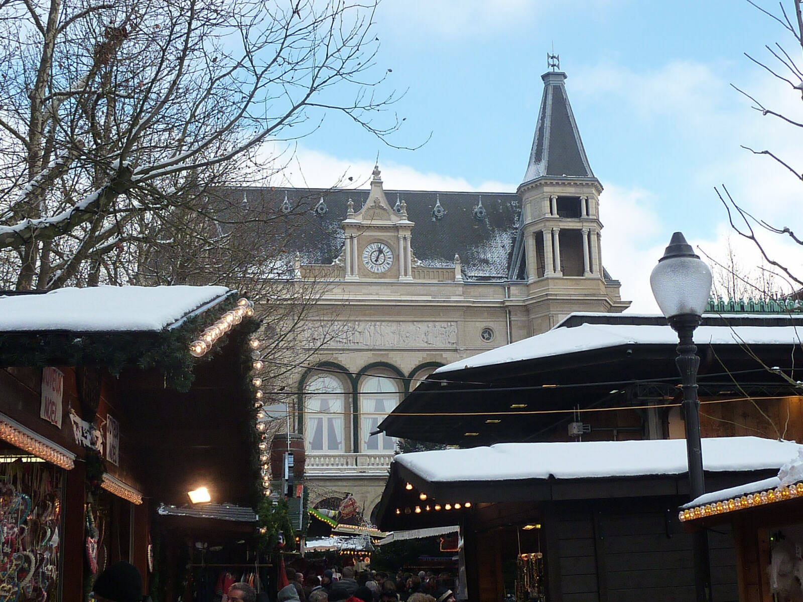 A Christmas market in Luxembourg