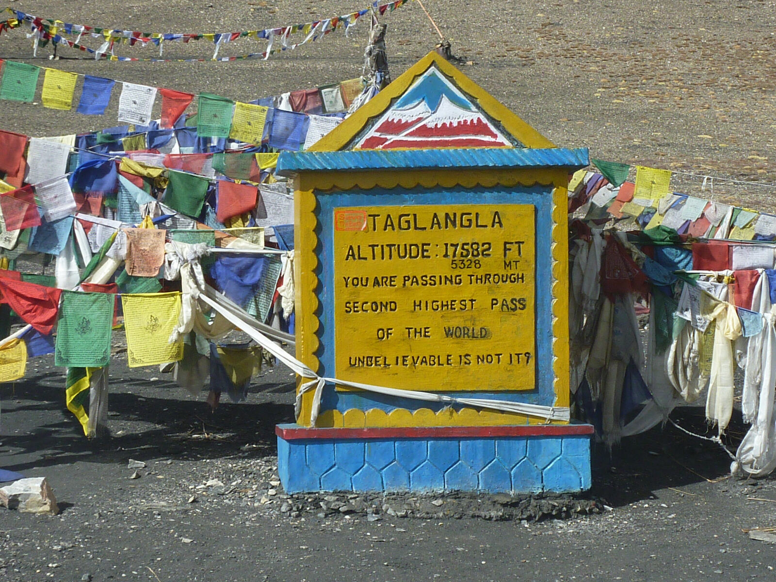 Taglang-La, second highest pass in the world, Ladakh, India