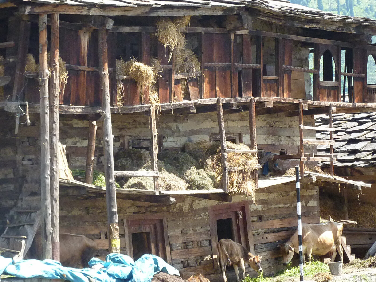 Old farmnouse in Manali, Himachal Pradesh, India