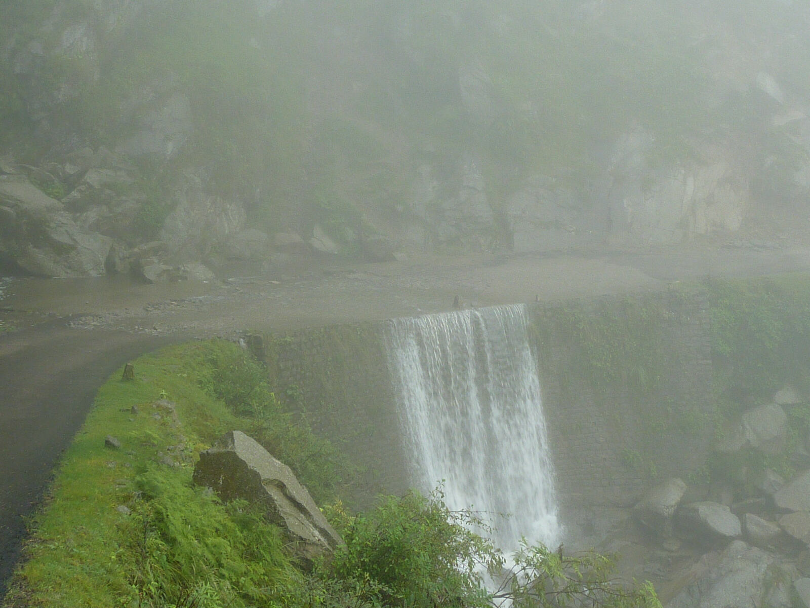 Waterfall on the road near Chamba, Himachal Pradesh, India