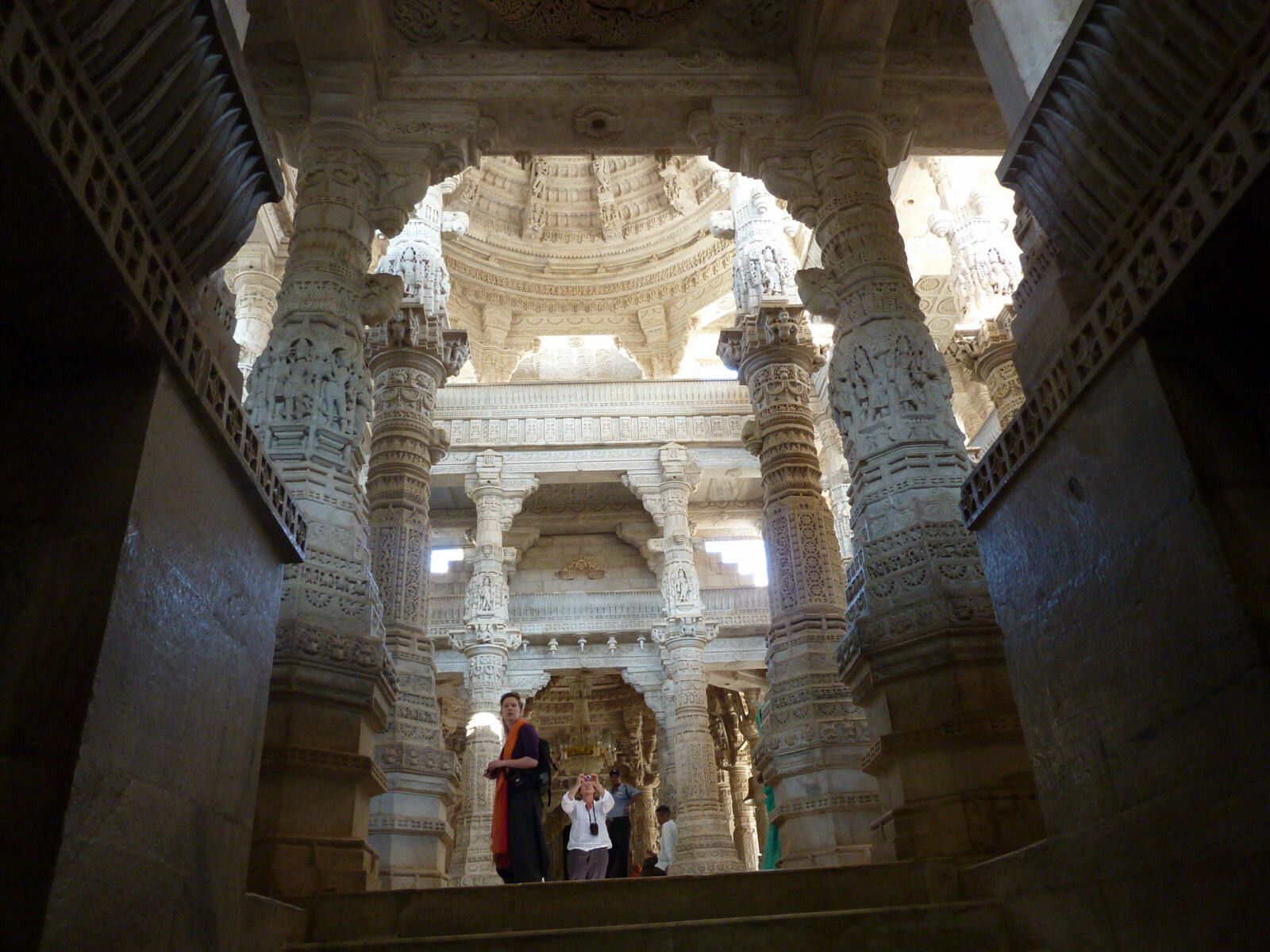 Inside Ranakpur Jain temple near Udaipur, Rajasthan