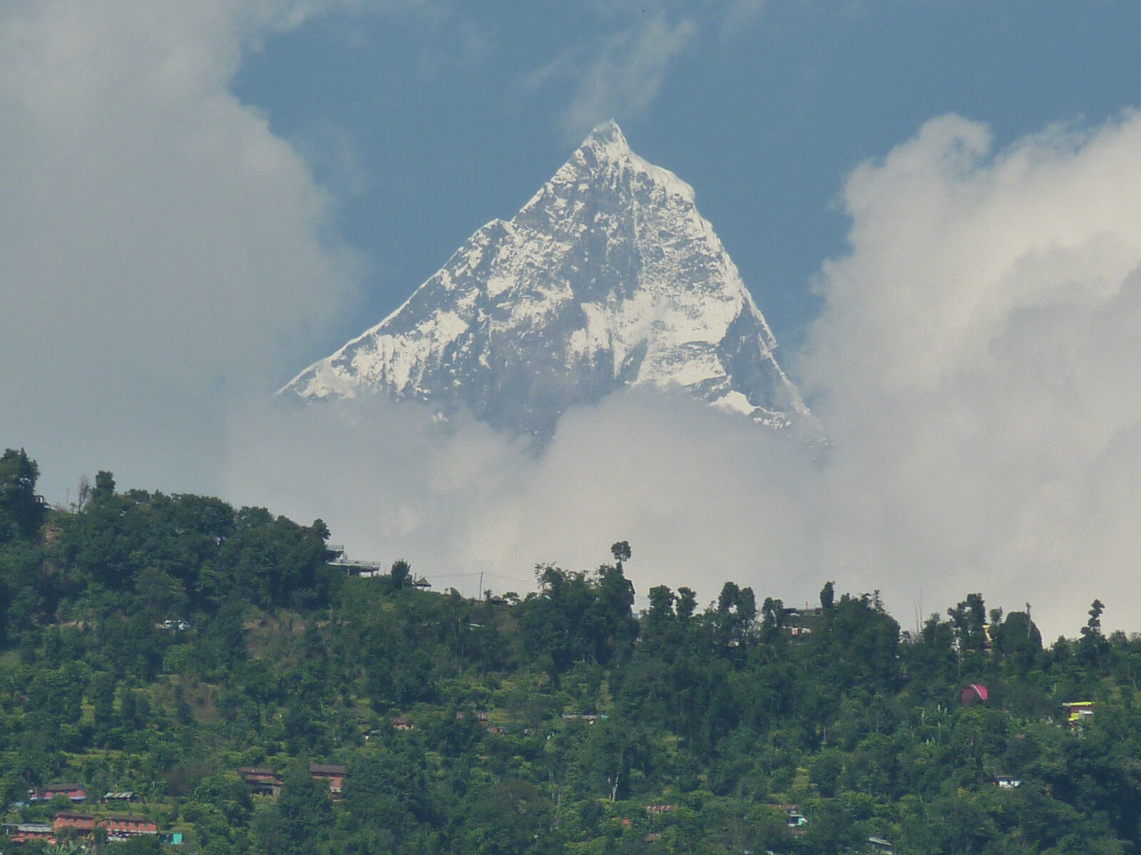 Fishtail mountain from Pokhara, Nepal
