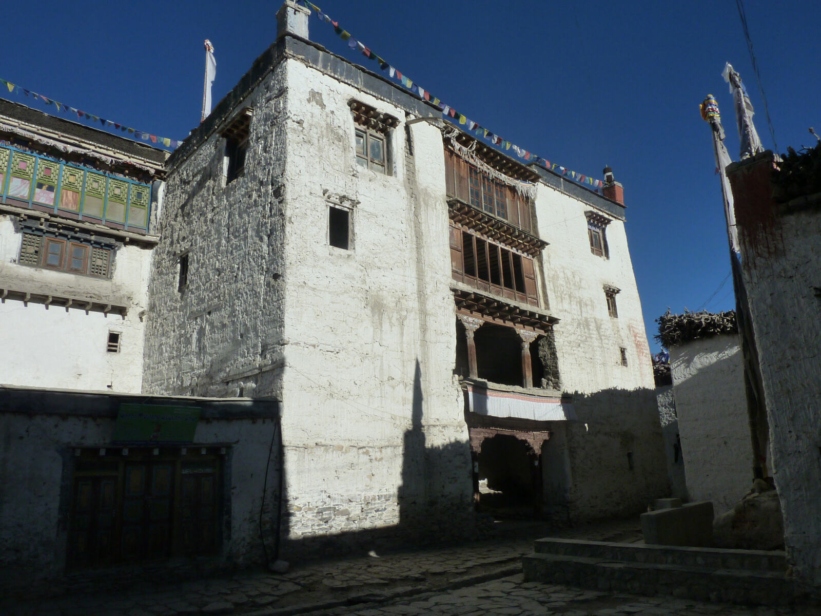 The Kings palace in the main square of Lo Manthang, Nepal