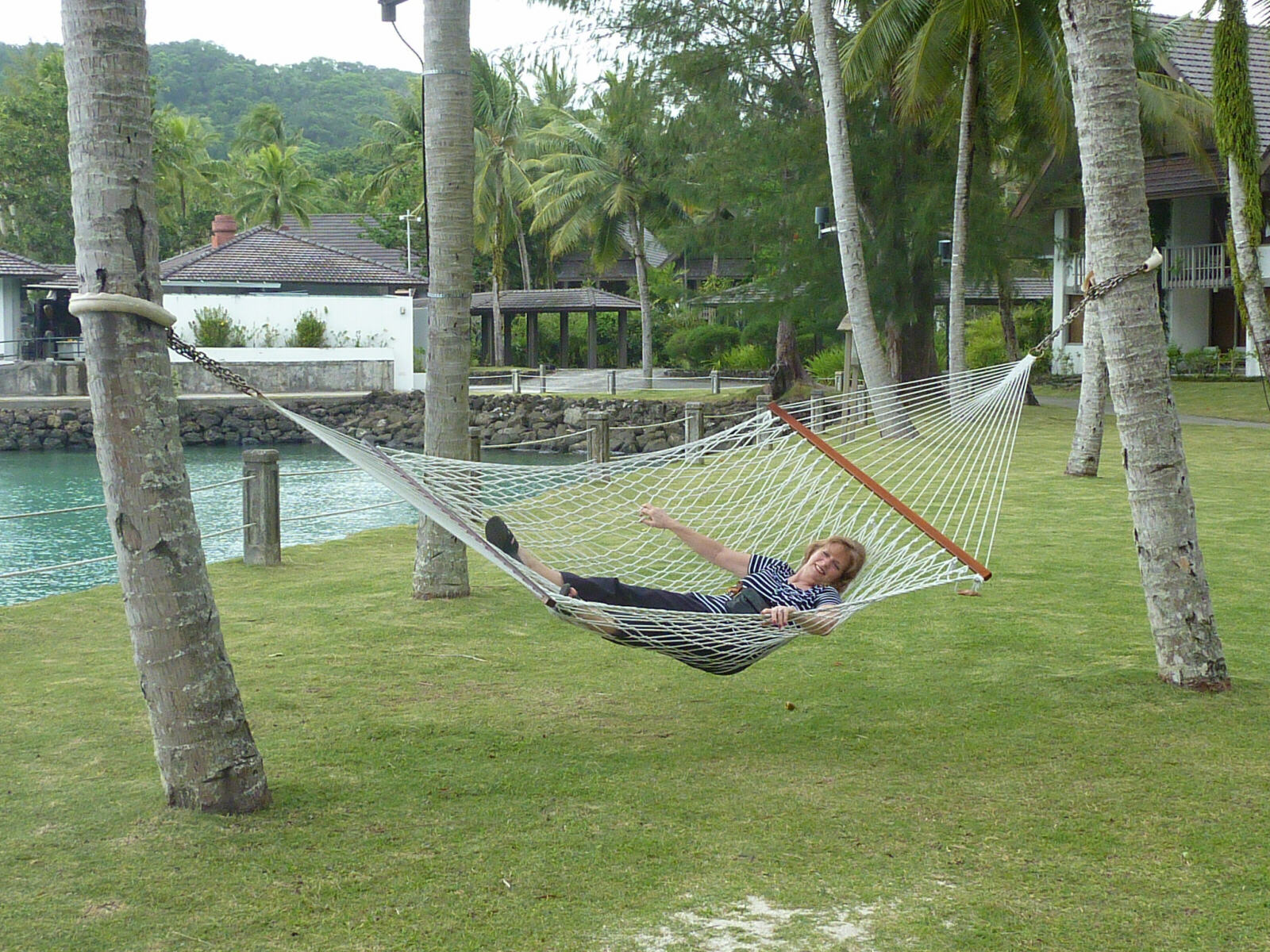 A hammock at Pacific Resort in Palau, North Pacific
