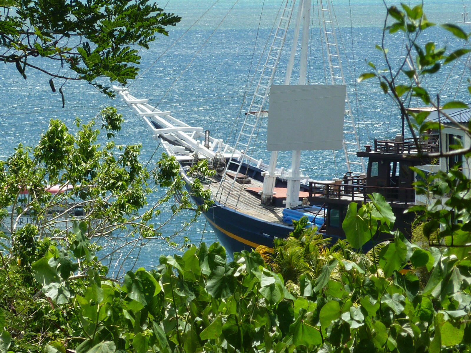 The ship MNUW at Manta Ray Bay hotel in Yap, Micronesia