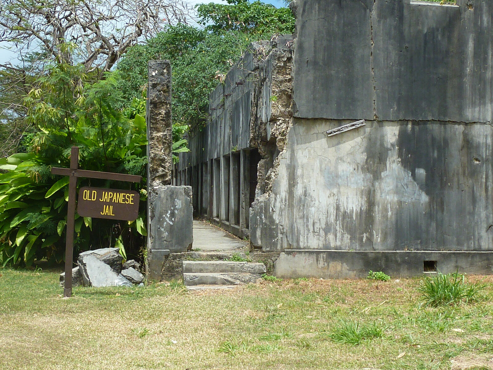 The old Japanese jail on Saipan, Northern Marianas