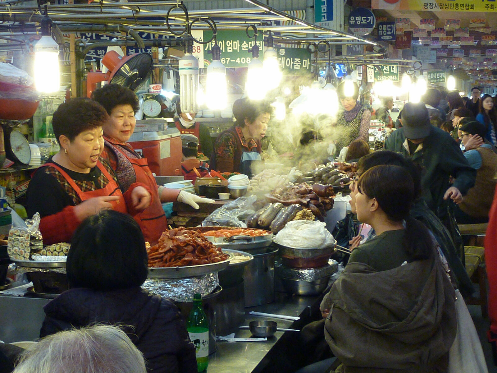 Dongdaemun food market in Seoul, South Korea