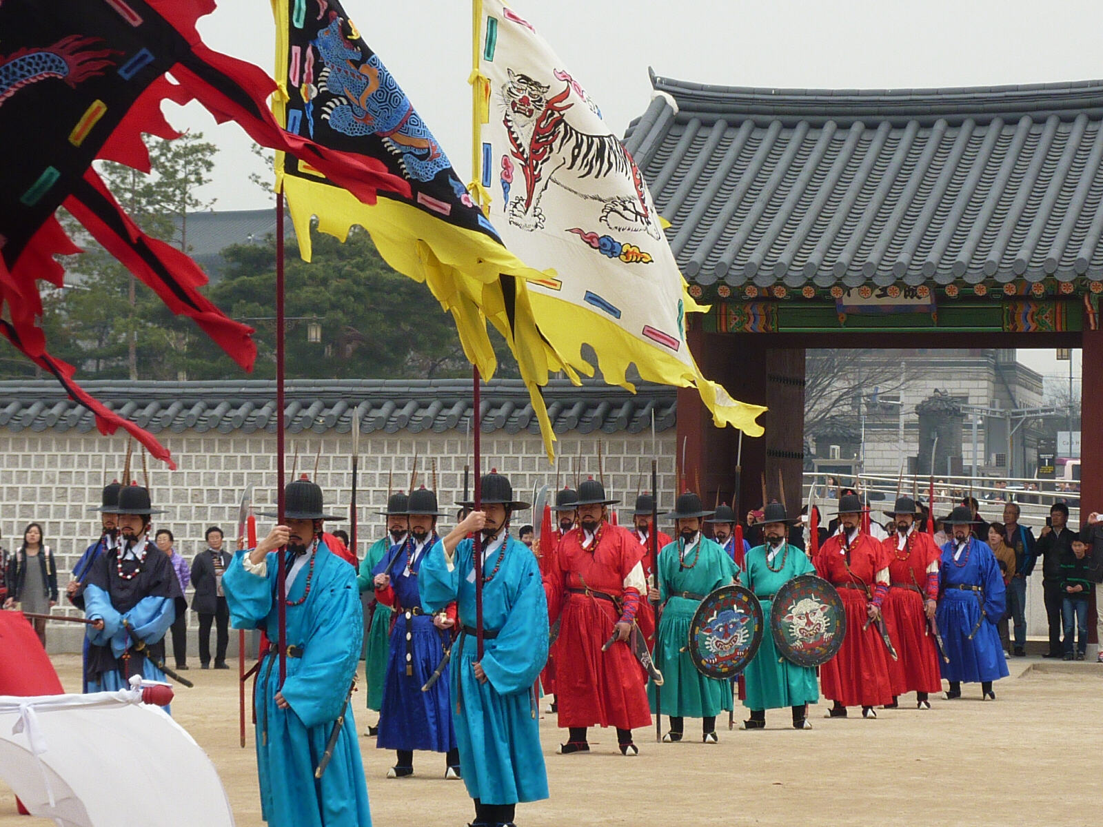 Changing the Guard at Gyeongbok Palace, Seoul, Korea