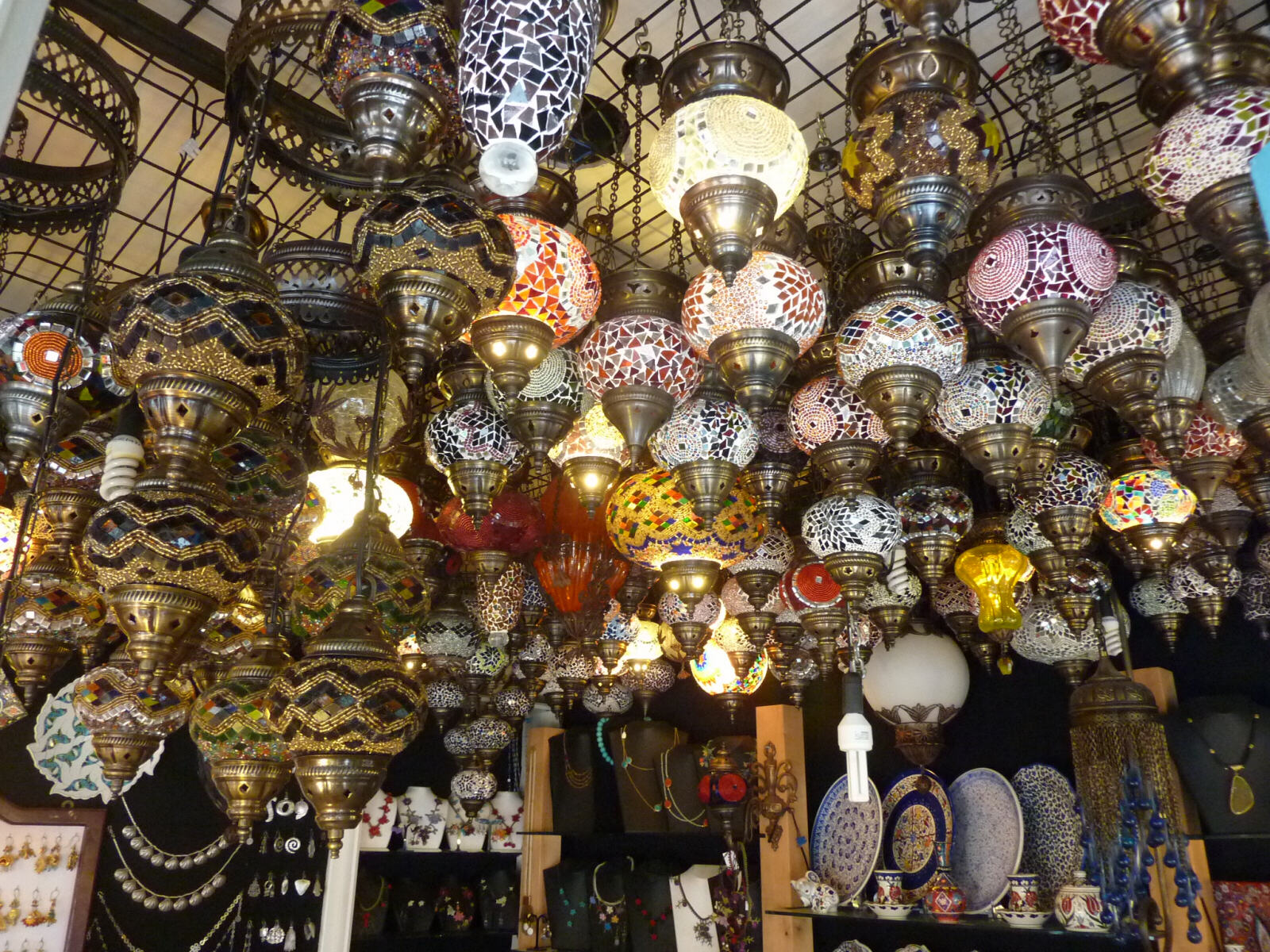 A lamp shop in the Grand Bazaar, Istanbul
