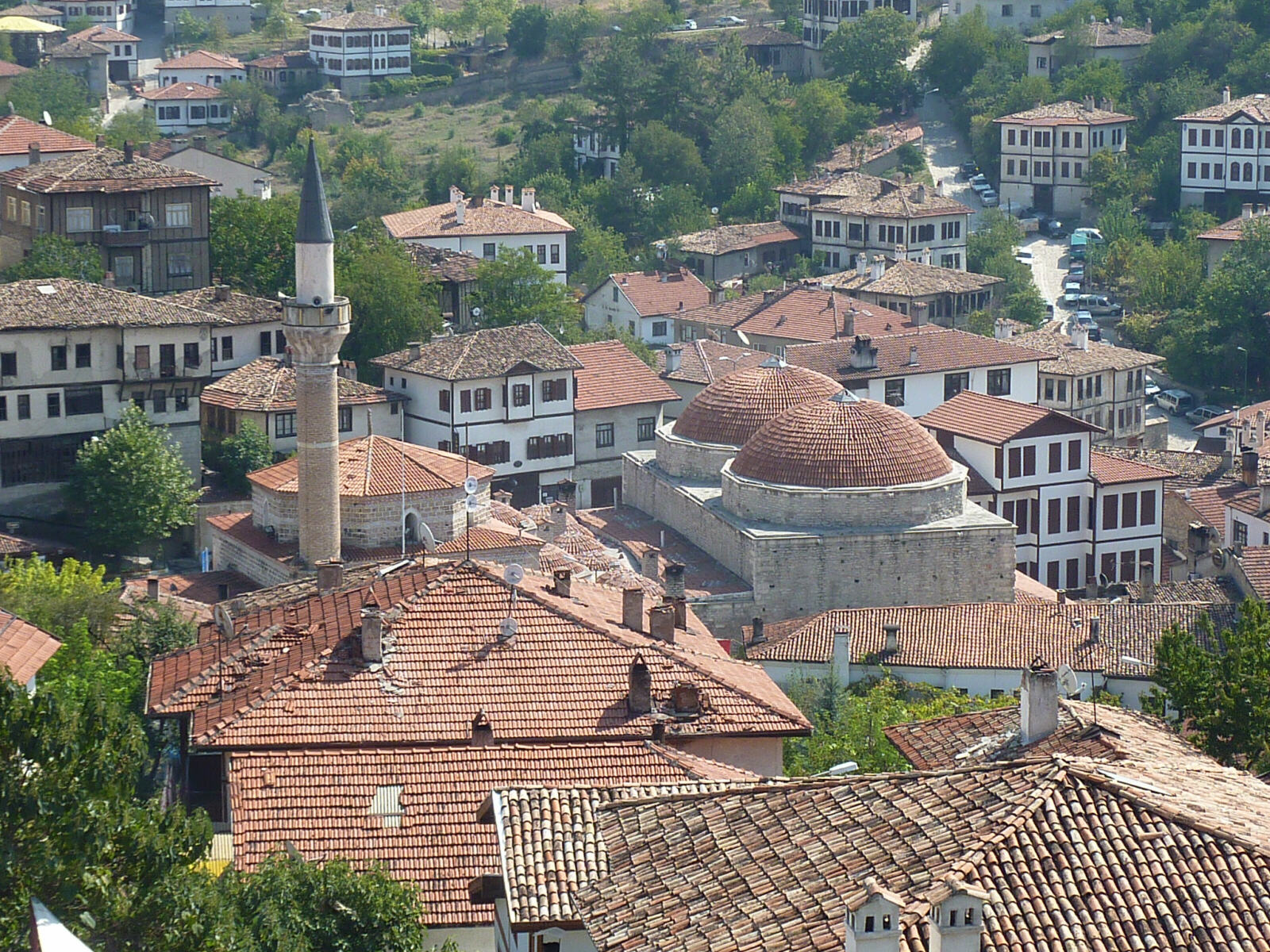 View of the city from Castle Hill in Safranbolu, Turkey