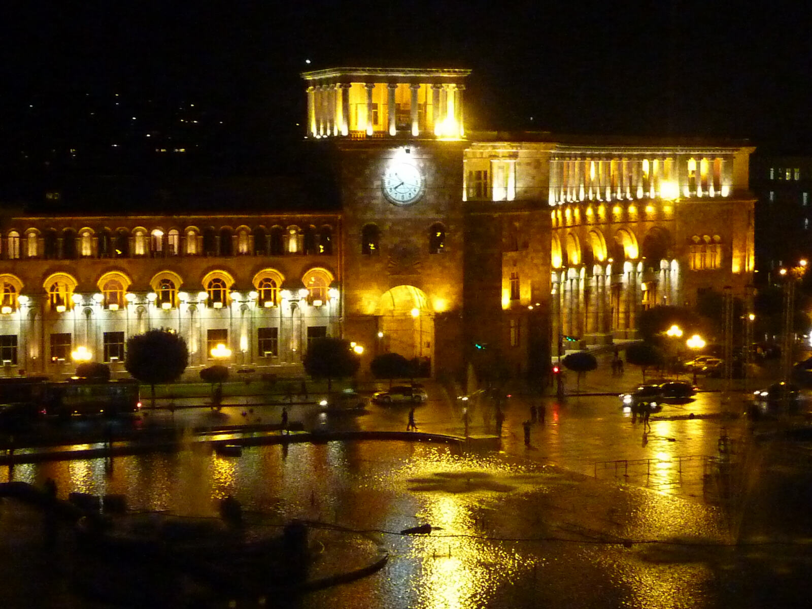 Republic Square from the Diamond restaurant in Yerevan, Armenia