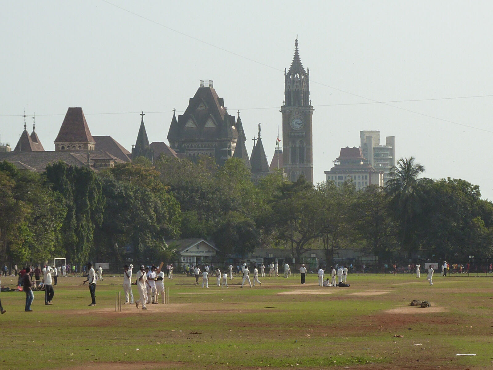 Cricket on the Maidan in Mumbai, India