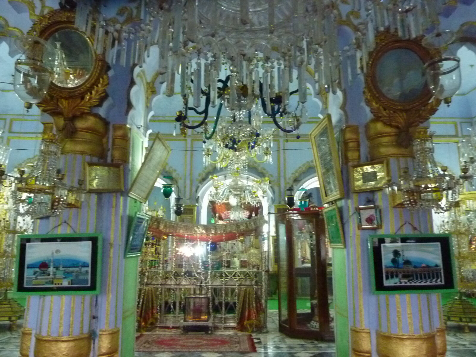 Inside the Chota Imambra in Lucknow, India