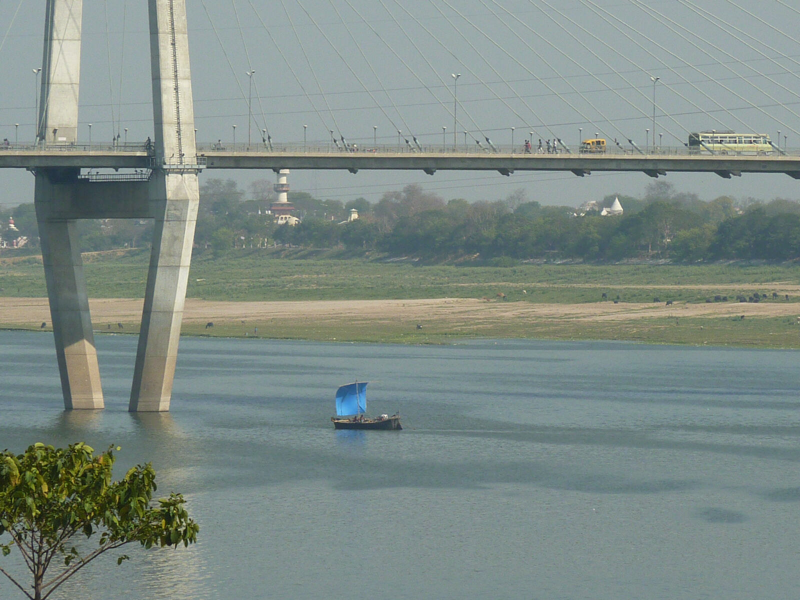 New Yamuna river bridge in Allahabad, Uttar Pradesh