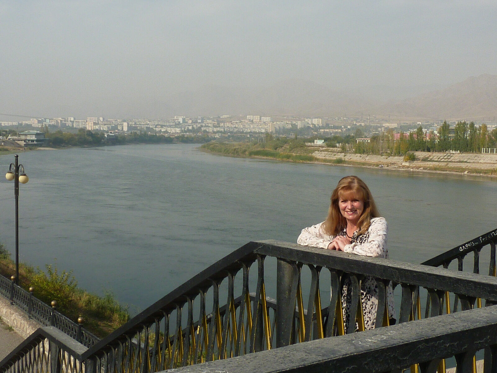 The Syr Daria river at Khojand, Tajikistan