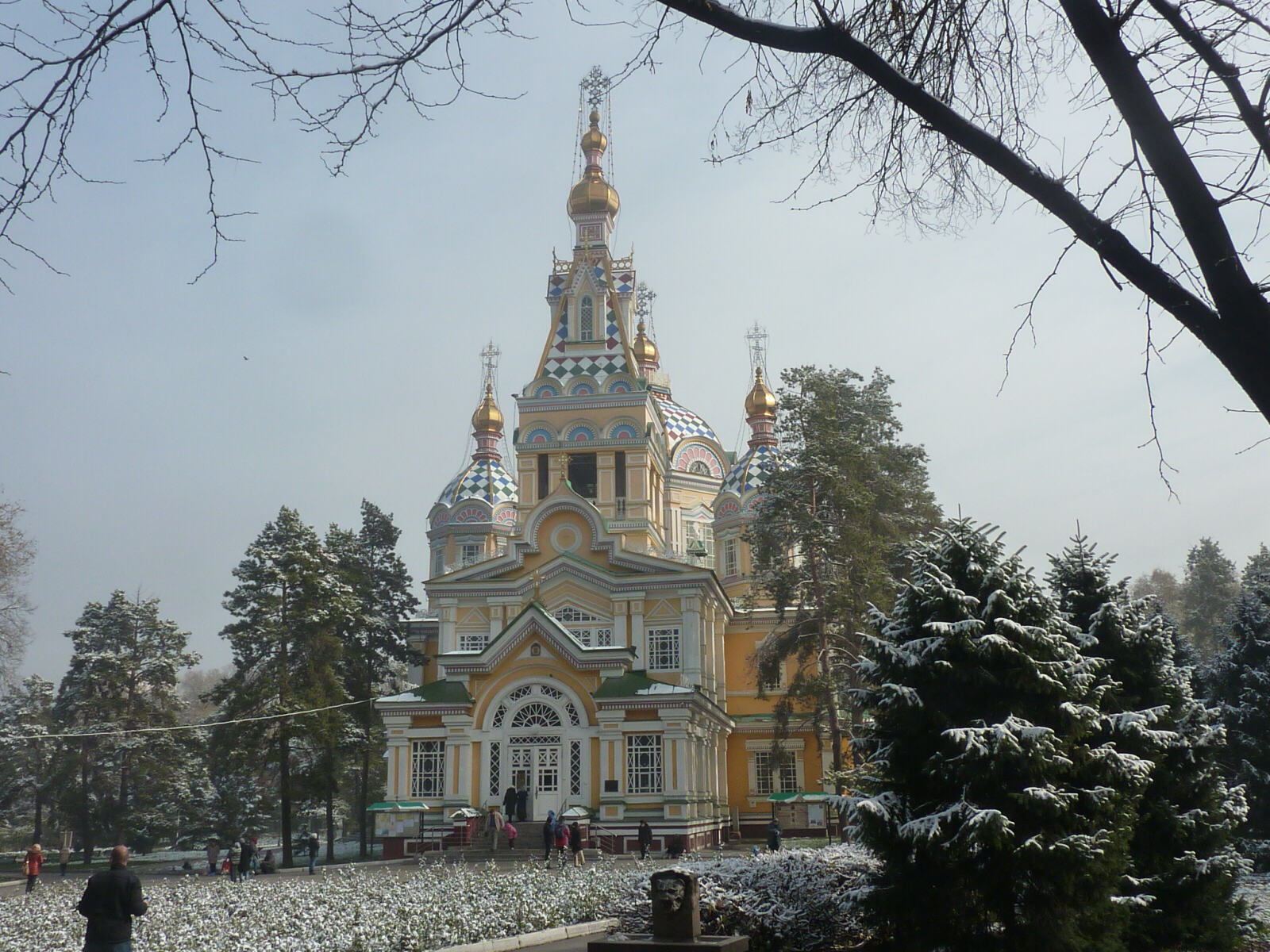 Zenkov cathedral in Panfilov Park, Almaty, Kazakhstan