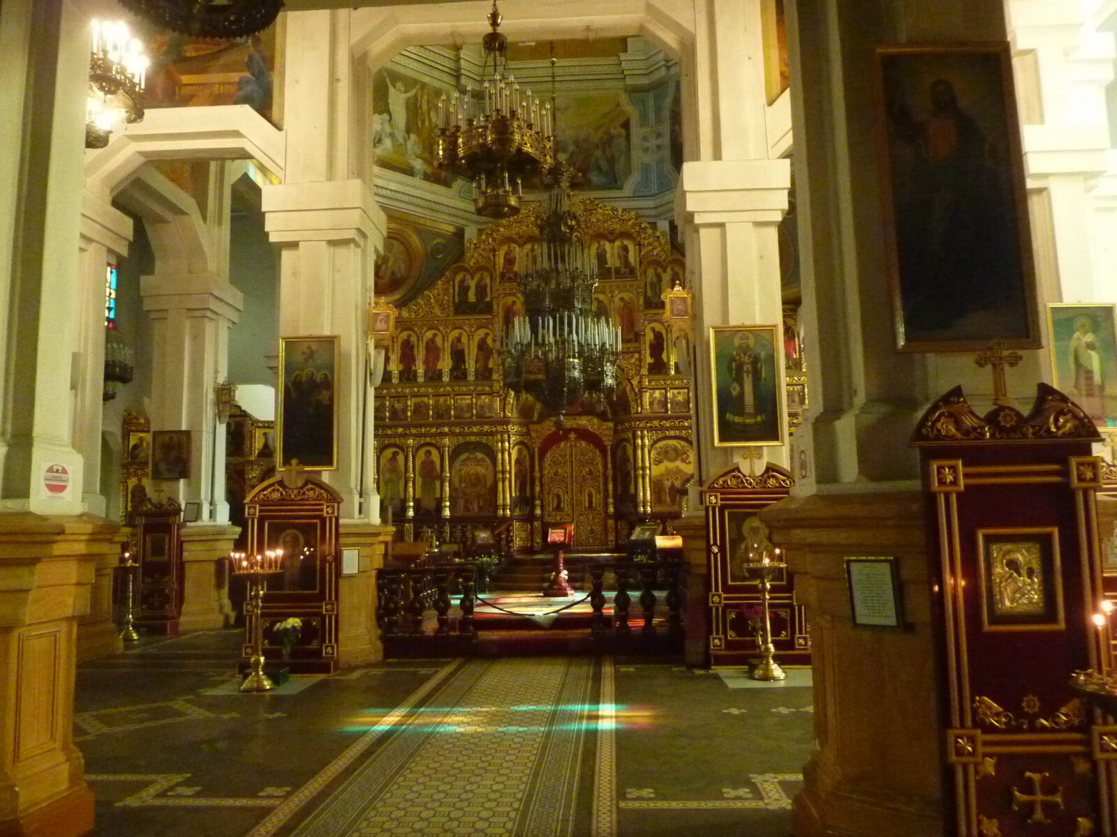 Inside Zenkov cathedral in Almaty, Kazakhstan