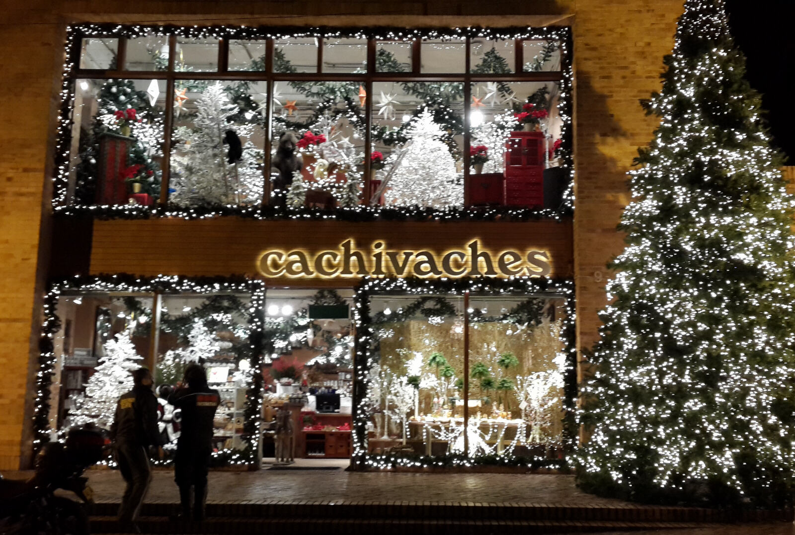 A Christmas shop in Zona Rosa, Bogota, Colombia