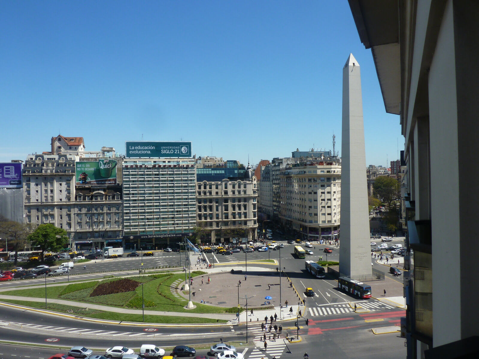 The Obelisk in Buenos Aires, Argentina