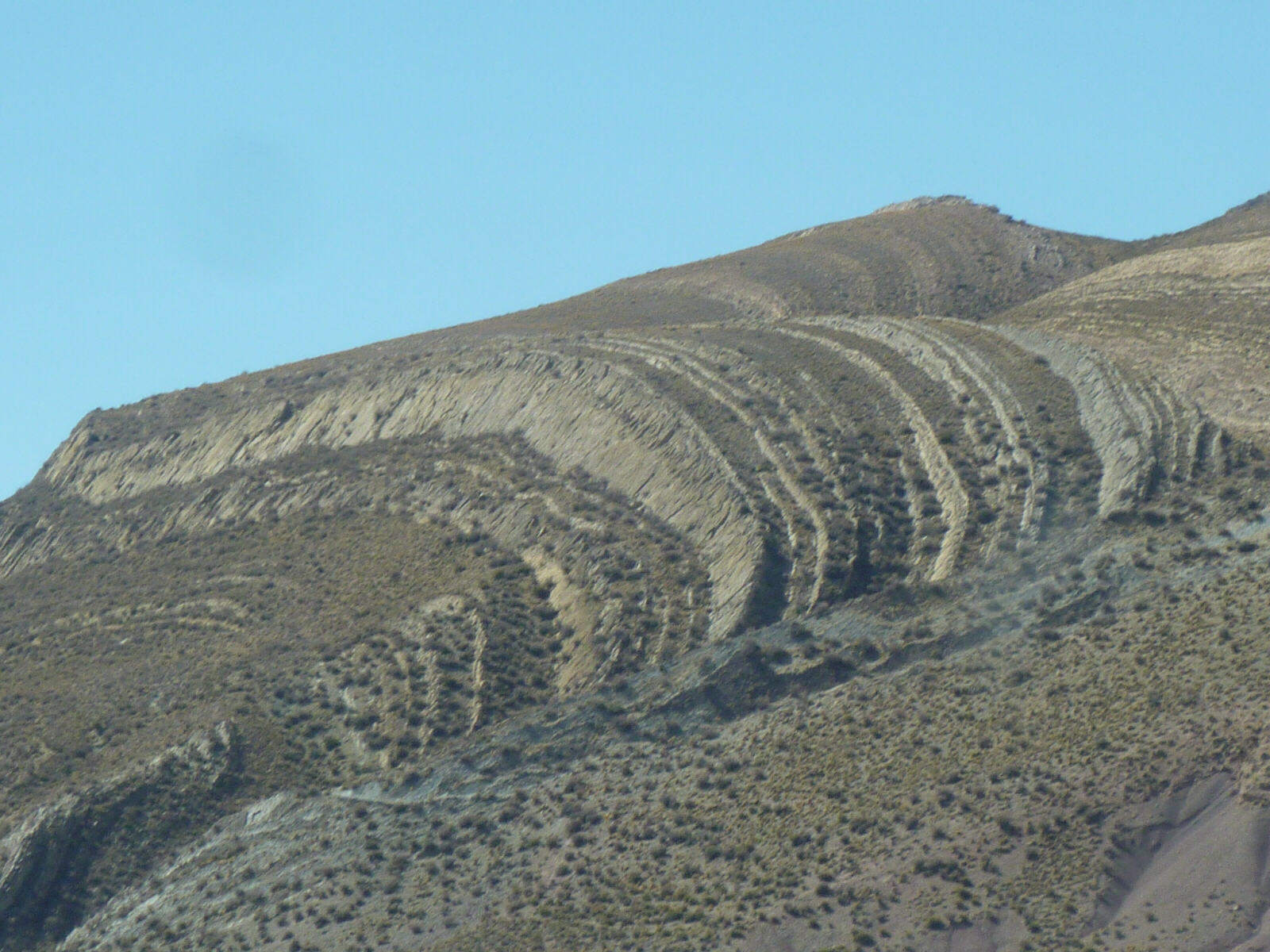 'Sliced' mountains near Humahuaca, Argentina