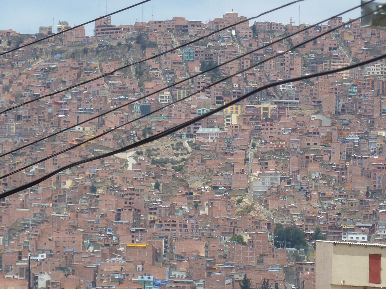 Barrios and shanty towns above La Paz, Bolivia
