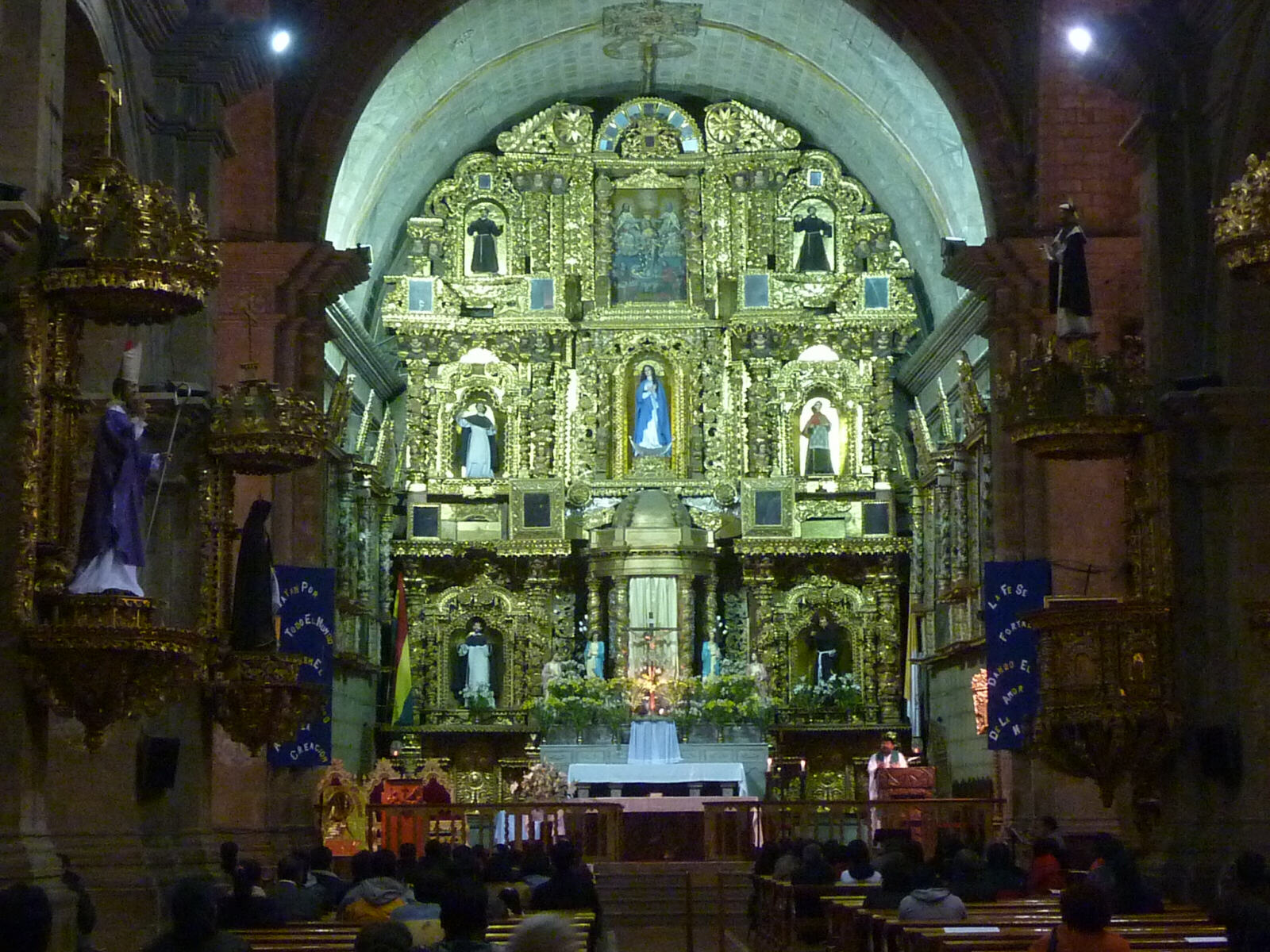 In San Fransisco church in La Paz, Bolivia