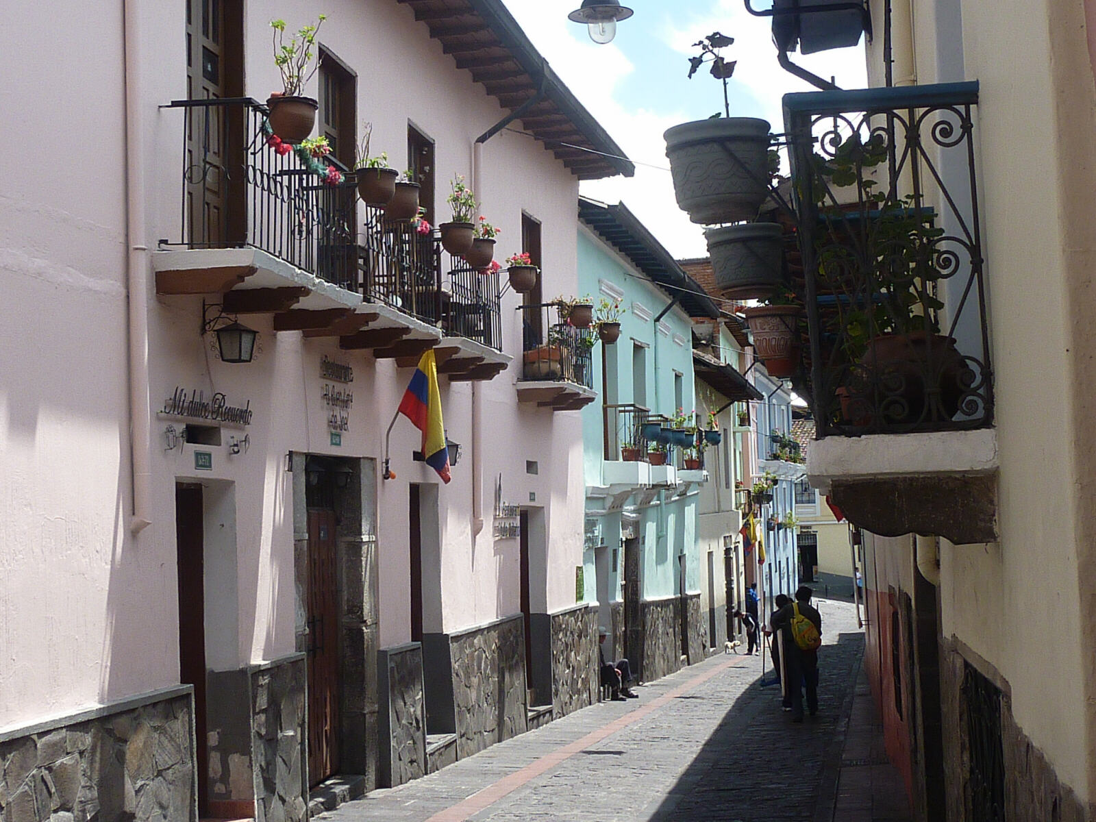 Calle de la Ronda in the old town, Quito, Ecuador