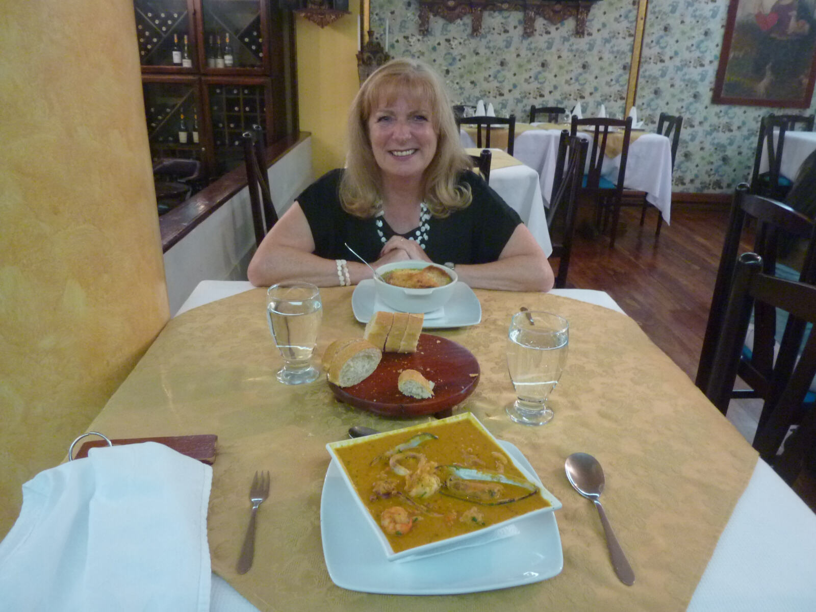 Unesco prize soup at Camino Real hotel, Popayan, Colombia